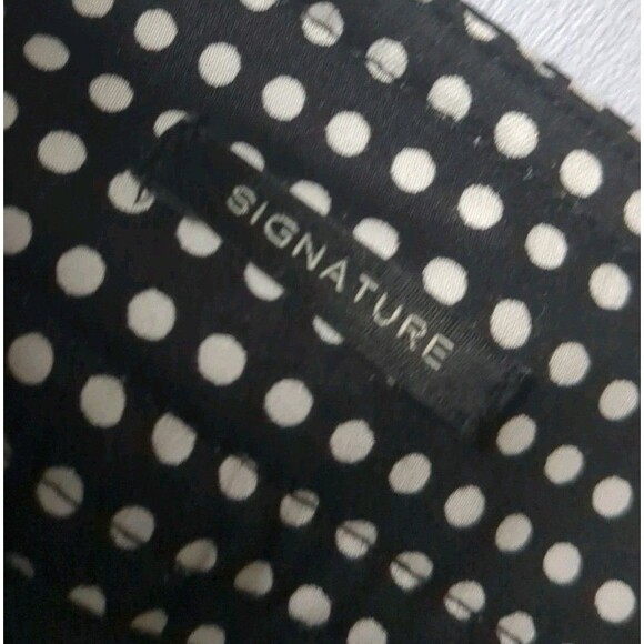 Talbots Petite Pants Women 2p Polka Dots Signature Black And White B&W 2P - Picture 9 of 10